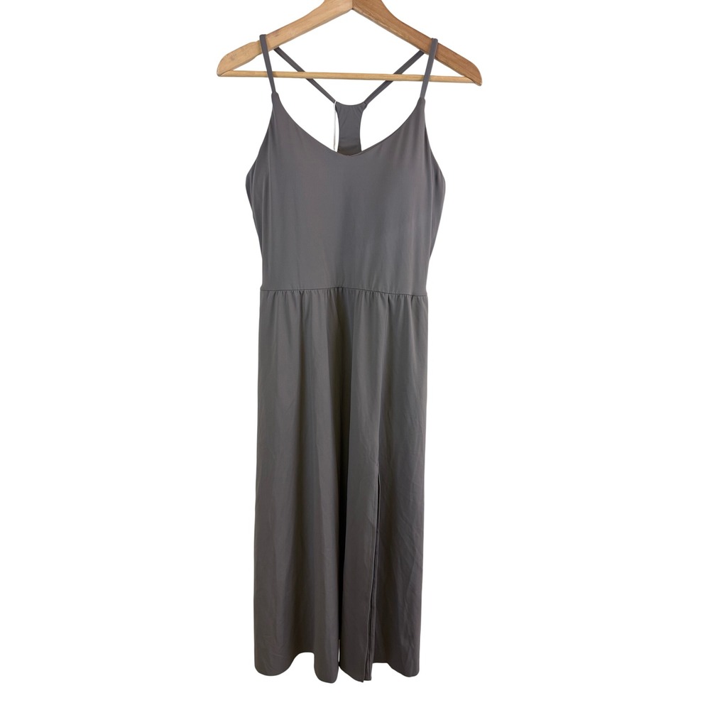 Halara Everyday Midi Chill Dress La Land Women Large Gray 02571240